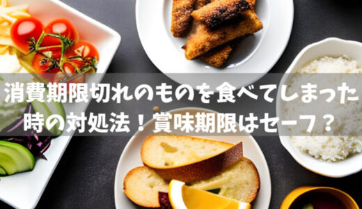 消費期限切れのものを食べてしまった時の対処法！賞味期限はセーフ？